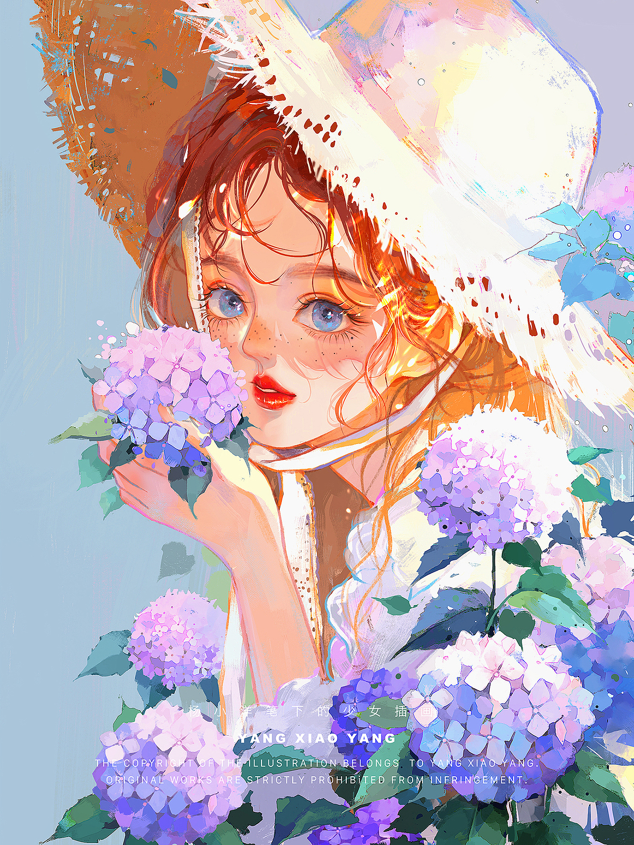 油画风氛围感少女插画合集（图ZMzQ0MDMyMTQ4） - 艺术插画 - 站酷设计师杨小洋插画原创素材 - 站酷ZCOOL