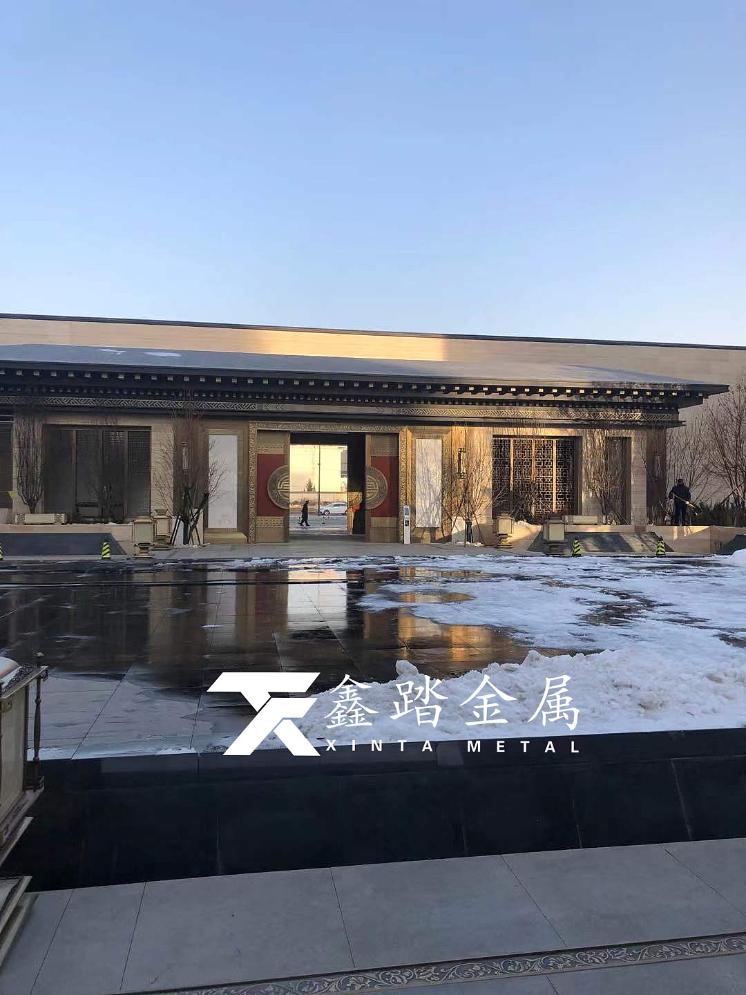 售楼部不锈钢灯箱、发光不锈钢灯罩金属立体设计