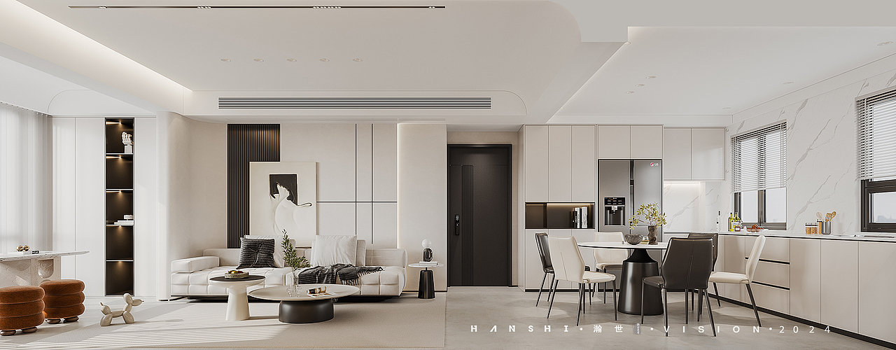 现代简约客餐厅.（图ZMzY3Mzc5MTI4） - 家装设计 - 站酷设计师瀚世表现Tyc原创素材 - 站酷ZCOOL