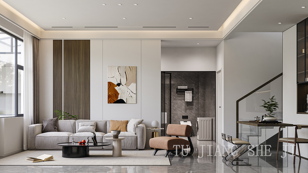 全屋案例 | 现代简约设计舒适耐看，找到理想生活状态~（图ZMzY3NzA1MDA4） - 家装设计 - 站酷设计师S子衿设计原创素材 - 站酷ZCOOL