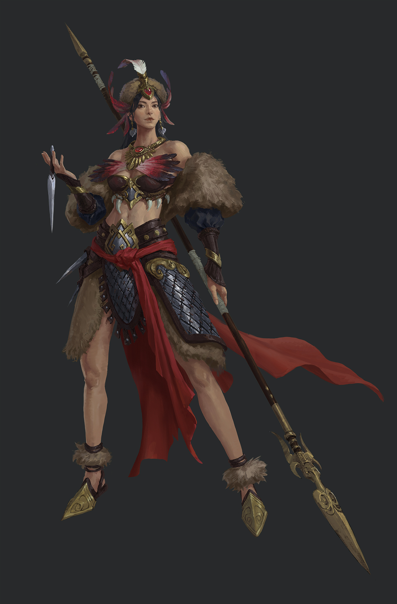 祝融夫人（图ZMzM3MDQwMjM2） - 游戏原画 - 站酷设计师Kundera原创素材 - 站酷ZCOOL