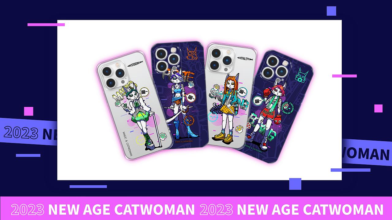 动物潮流插画设计 | 猫女四剑客 | 矢量插画