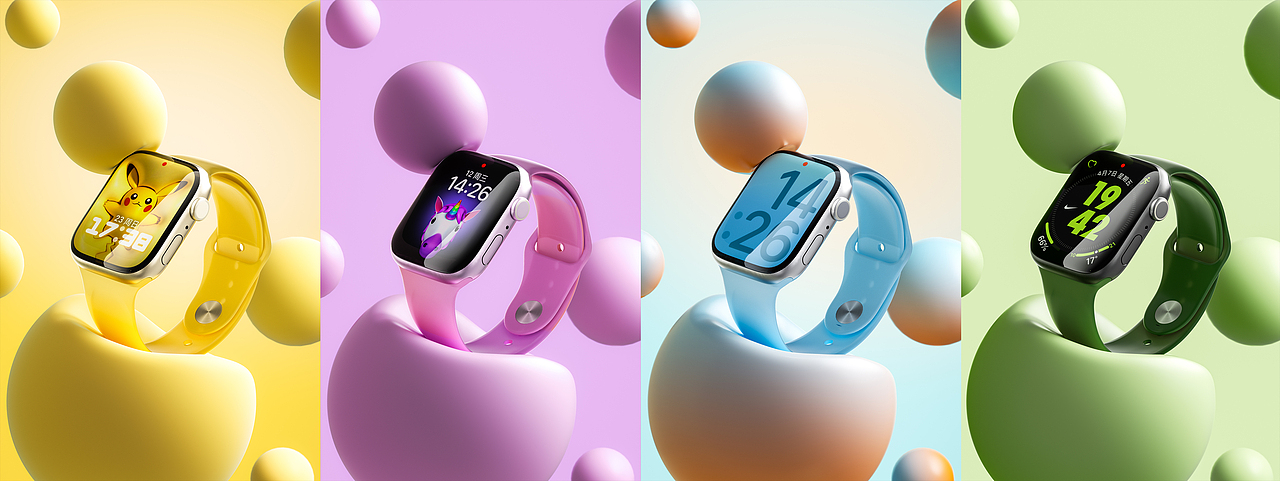 Apple Watch Series 7 丨抽空练练（图ZMzM4NjM1MTky） - 产品 - 站酷设计师Emily萱原创素材 - 站酷ZCOOL