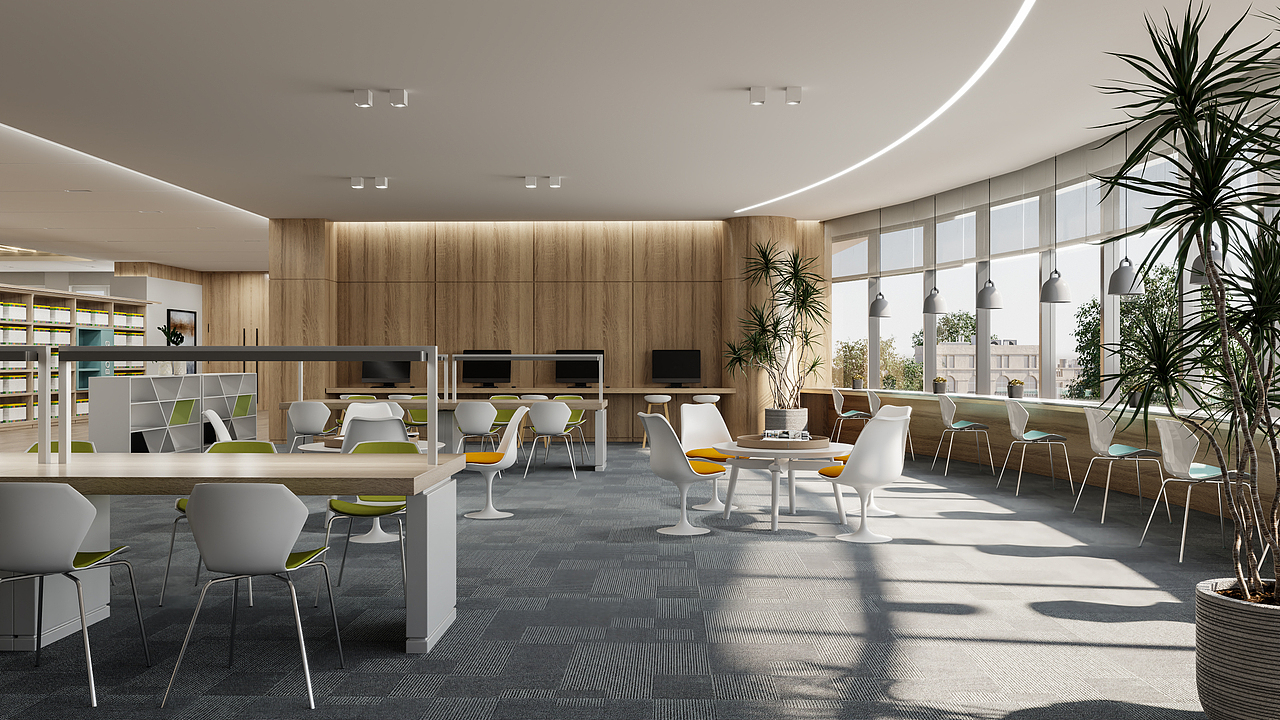 图书馆渲染作品