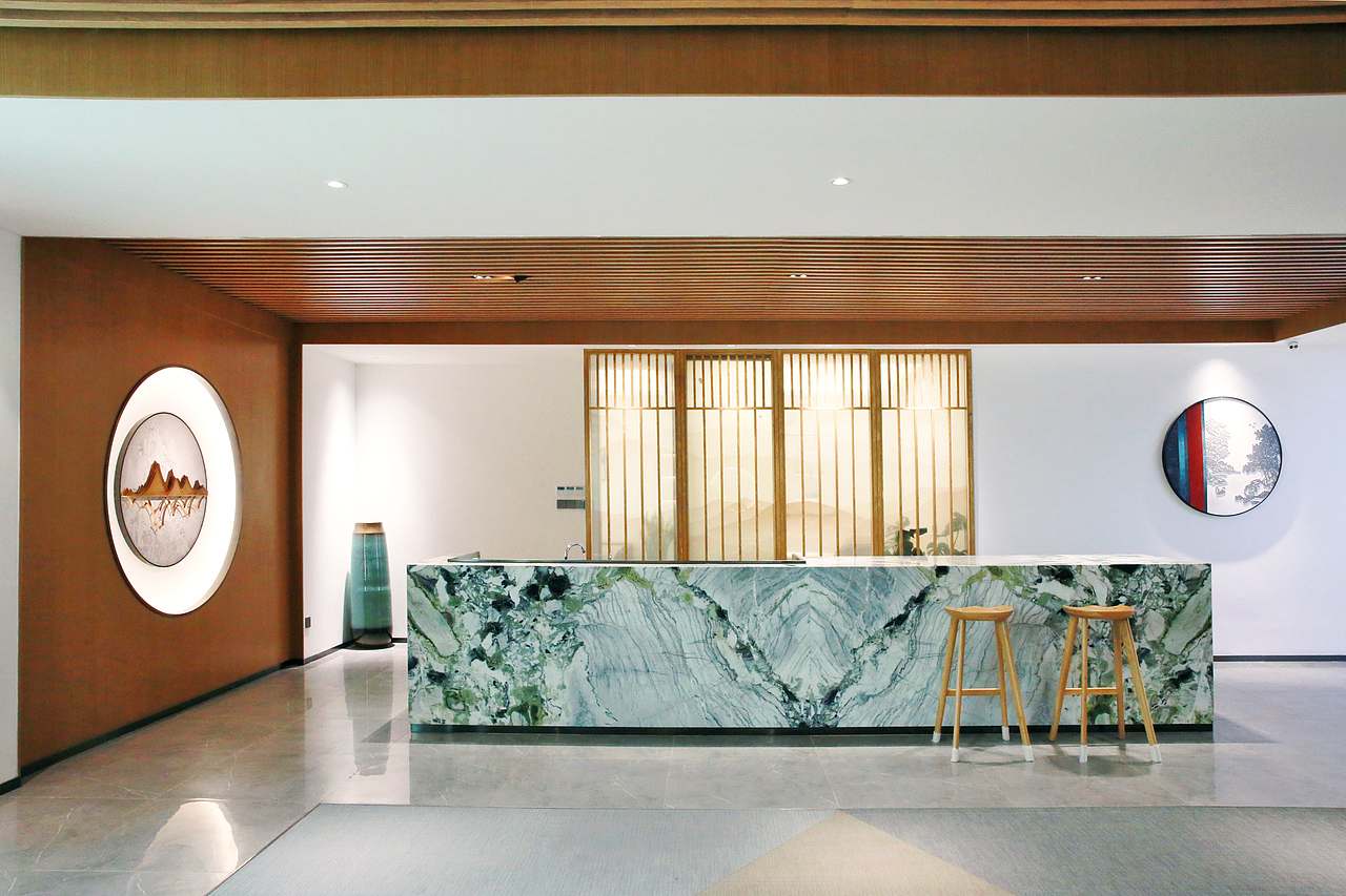 深圳龙岗展厅设计 | 现代中式售楼处设计