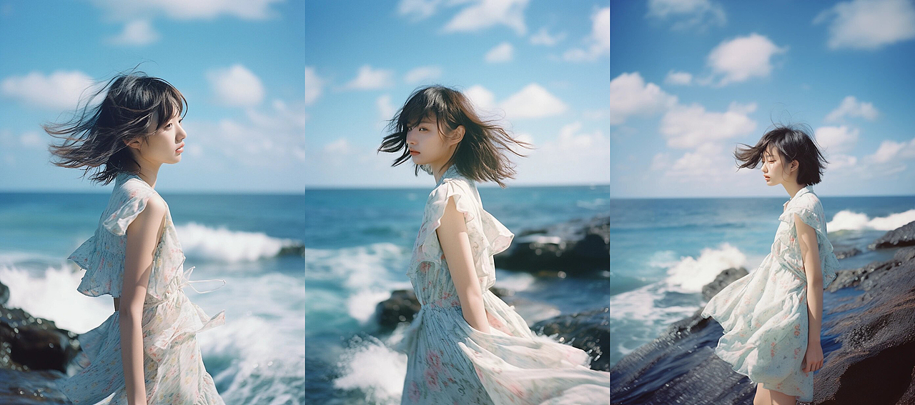 海边写真 1599 3套衣服