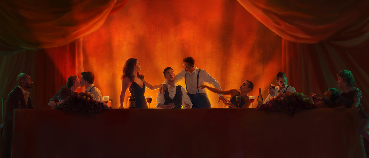 浸入式戏剧《不眠之夜》亚洲驻演五周年纪念海报（图ZMzAyMTQ4NDQ0） - 商业插画 - 站酷设计师构高创意GoGao原创素材 - 站酷ZCOOL