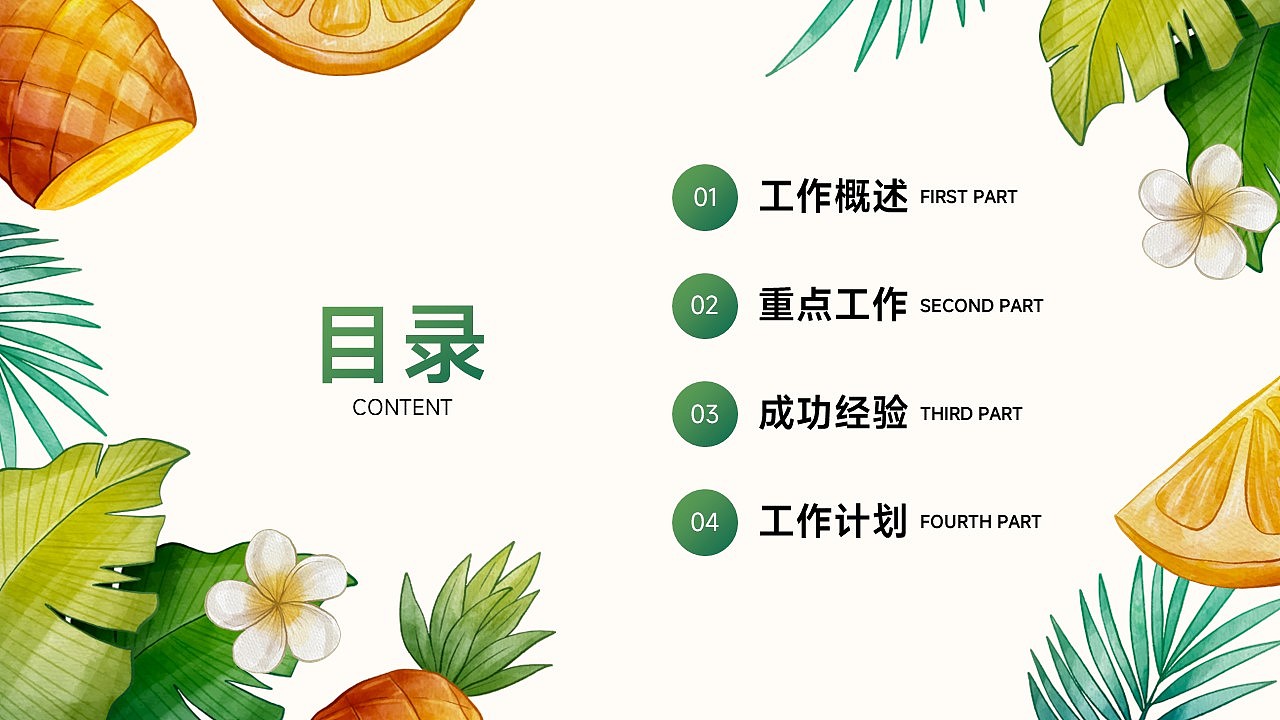 免费PPT模板!夏天夏季夏至立夏PPT!