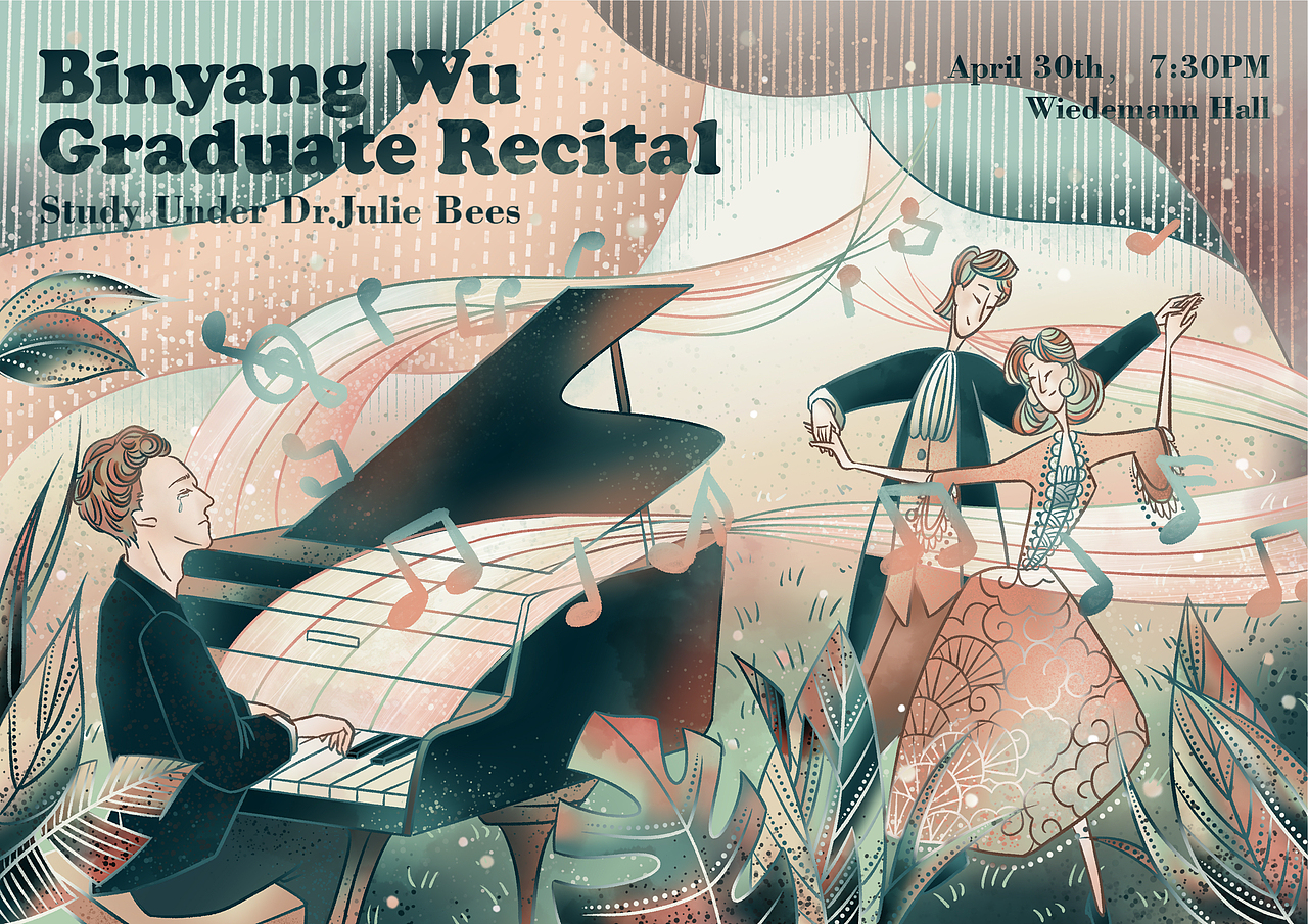 插画｜独奏音乐会海报（图ZMjk4NTQyMjI0） - 海报 - 站酷设计师Meta今夜莫奈原创素材 - 站酷ZCOOL