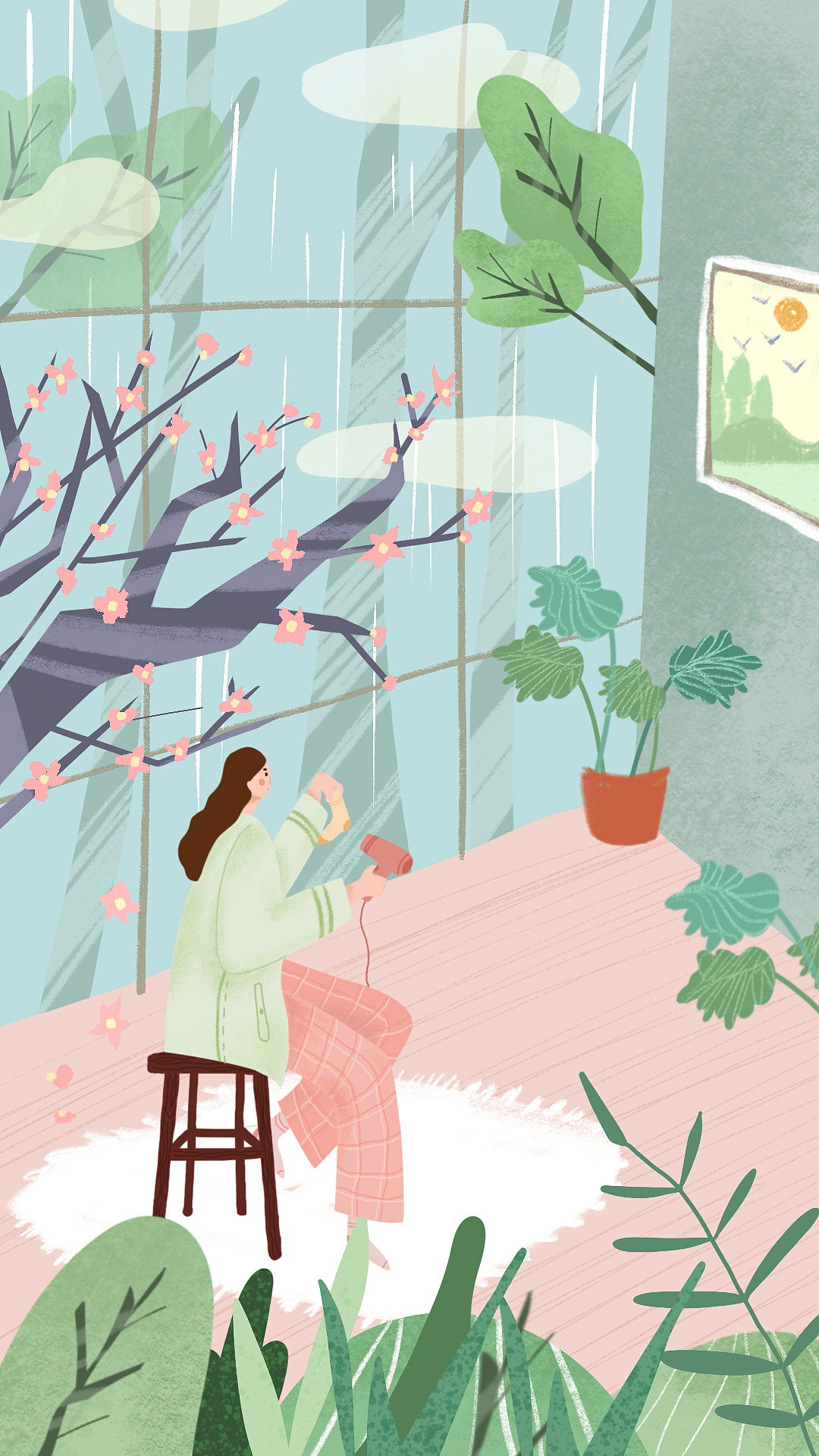 24节气人物插画系列