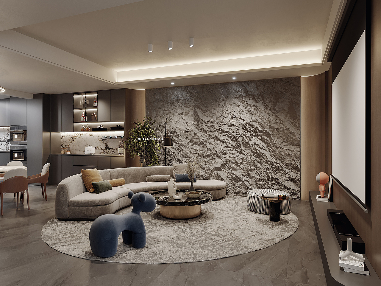 意式轻奢别墅（图ZMzU5MTQ3MTQw） - 家装设计 - 站酷设计师金屹视觉原创素材 - 站酷ZCOOL