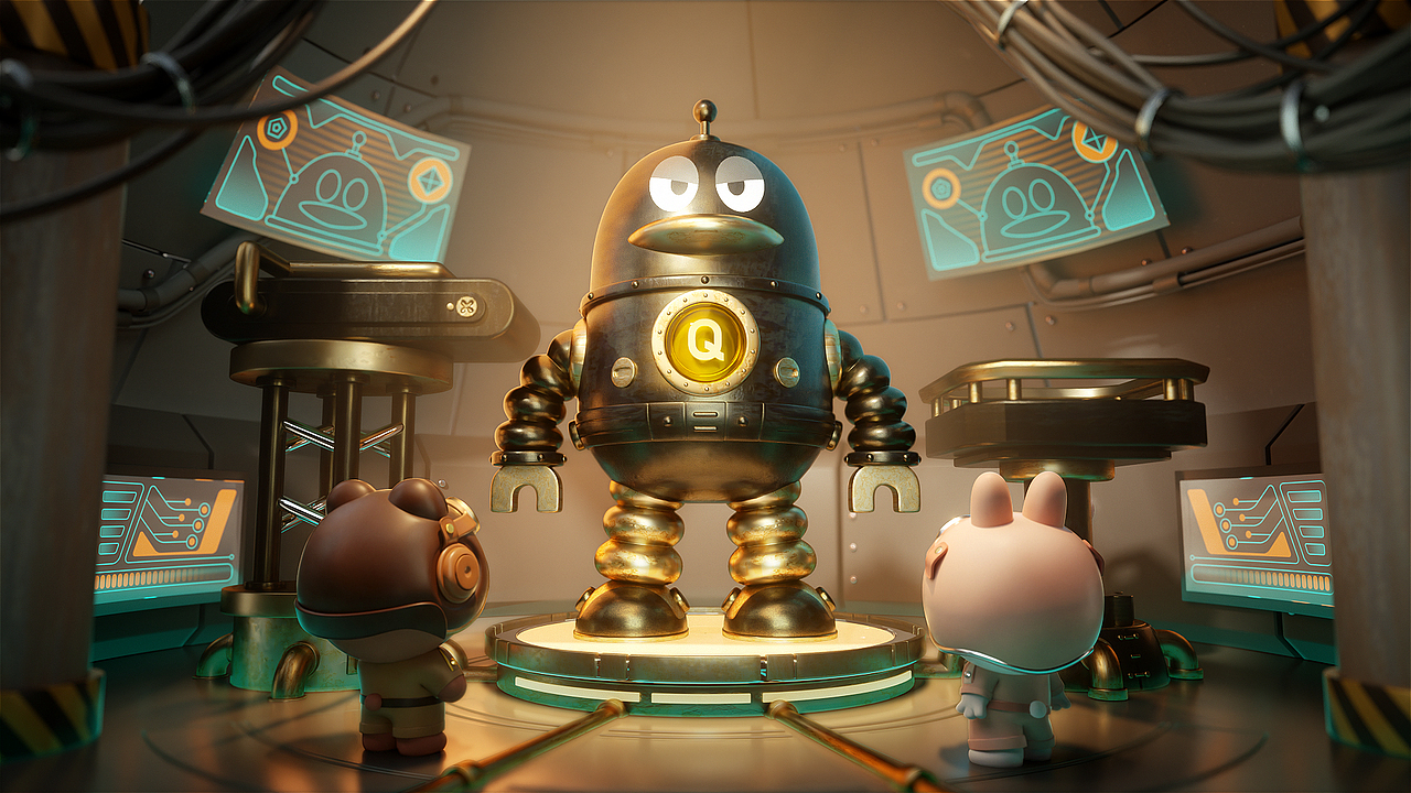 潮玩IP| QQ x LINE FRIENDS 顽艺萌友十周年限定手办