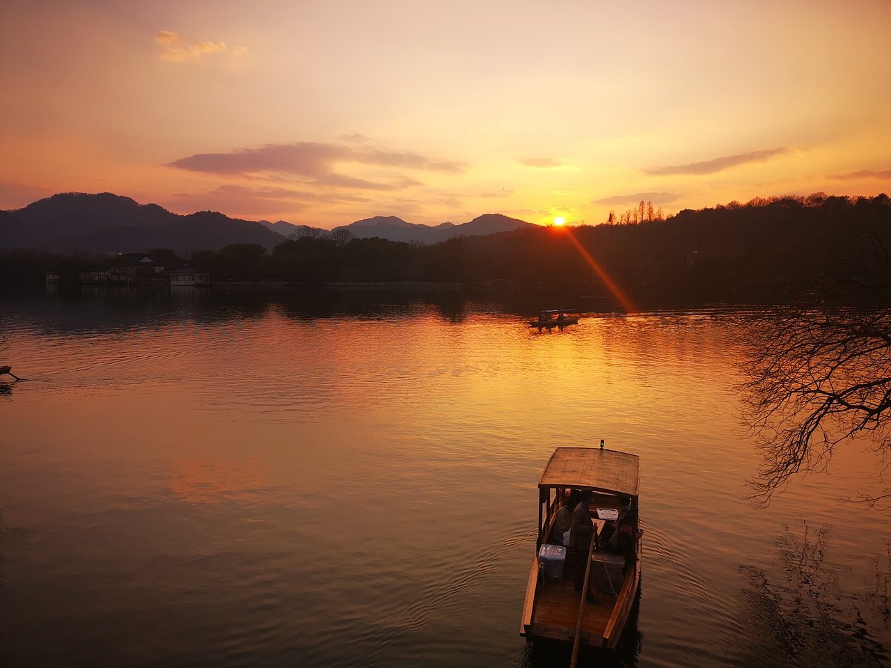 西湖-夕阳