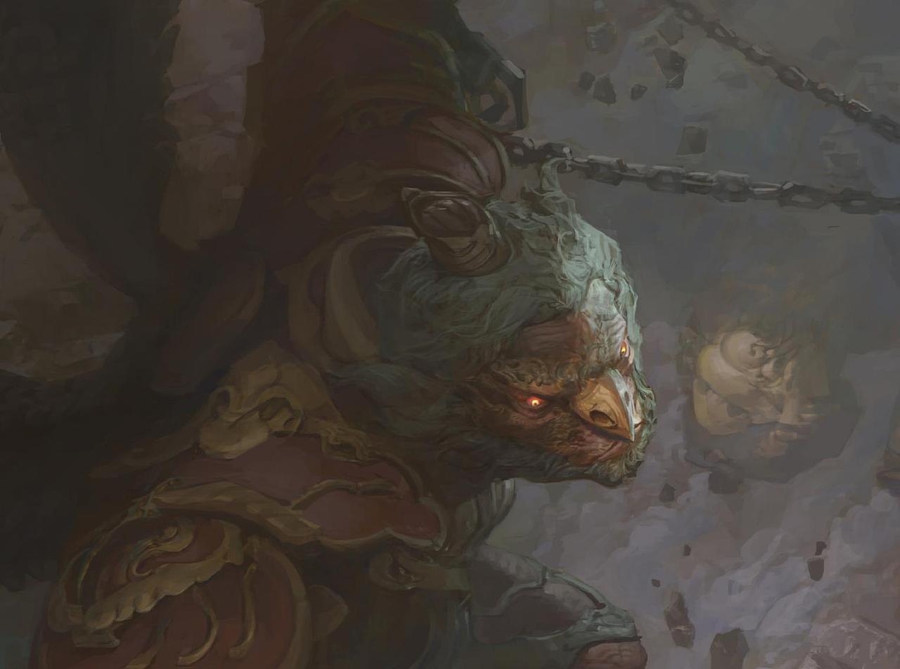 钟风华西游系列——《大鹏鸟》（图ZMzM2NjY2MDY4） - 游戏原画 - 站酷设计师风华概念原创素材 - 站酷ZCOOL