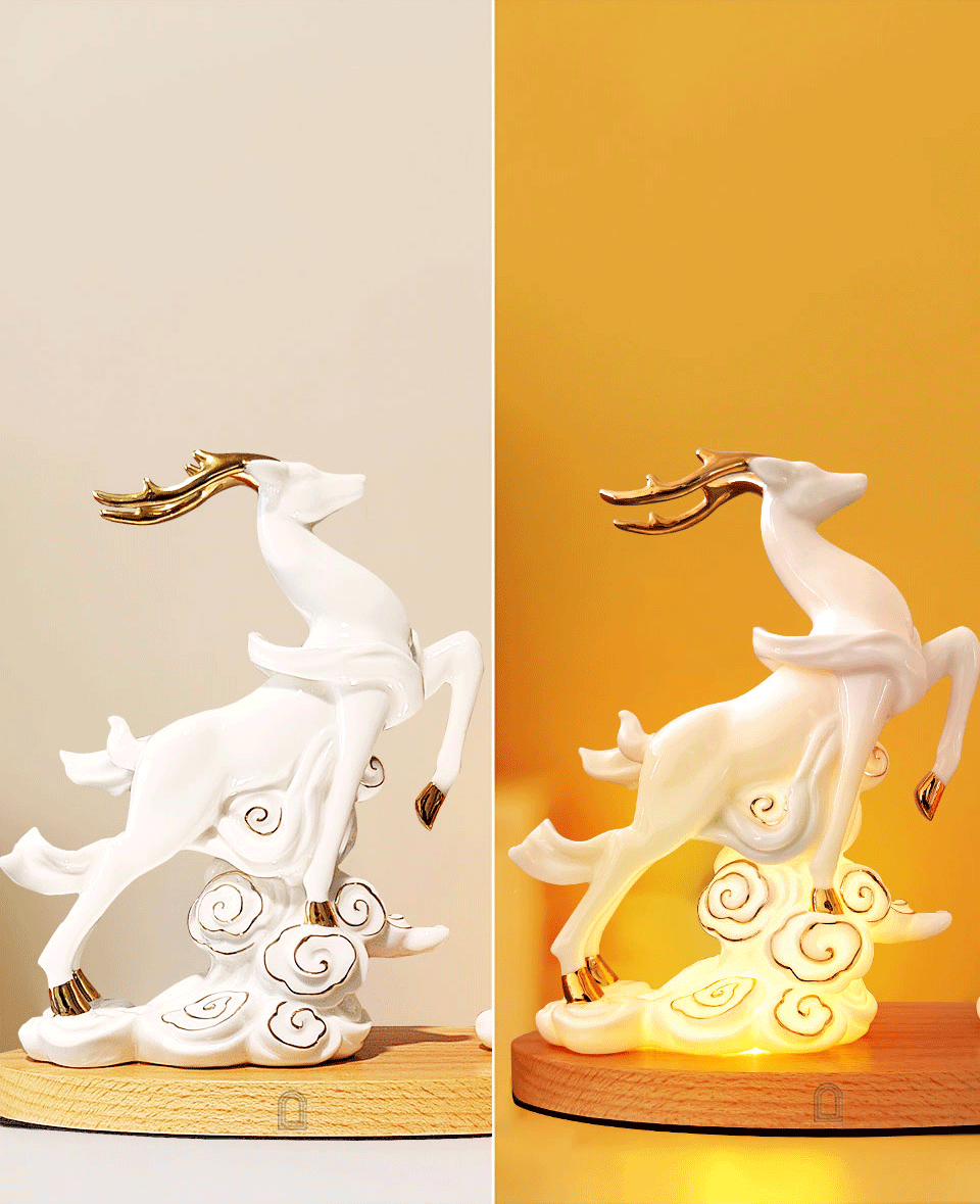 2024年中国好礼-敦煌文创-梦鹿花间夜灯