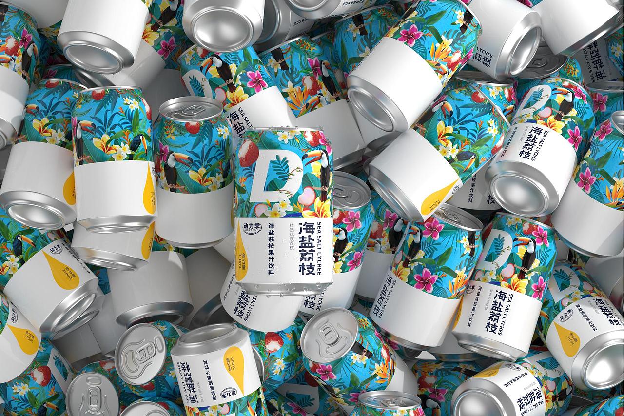 动力季饮料包装设计