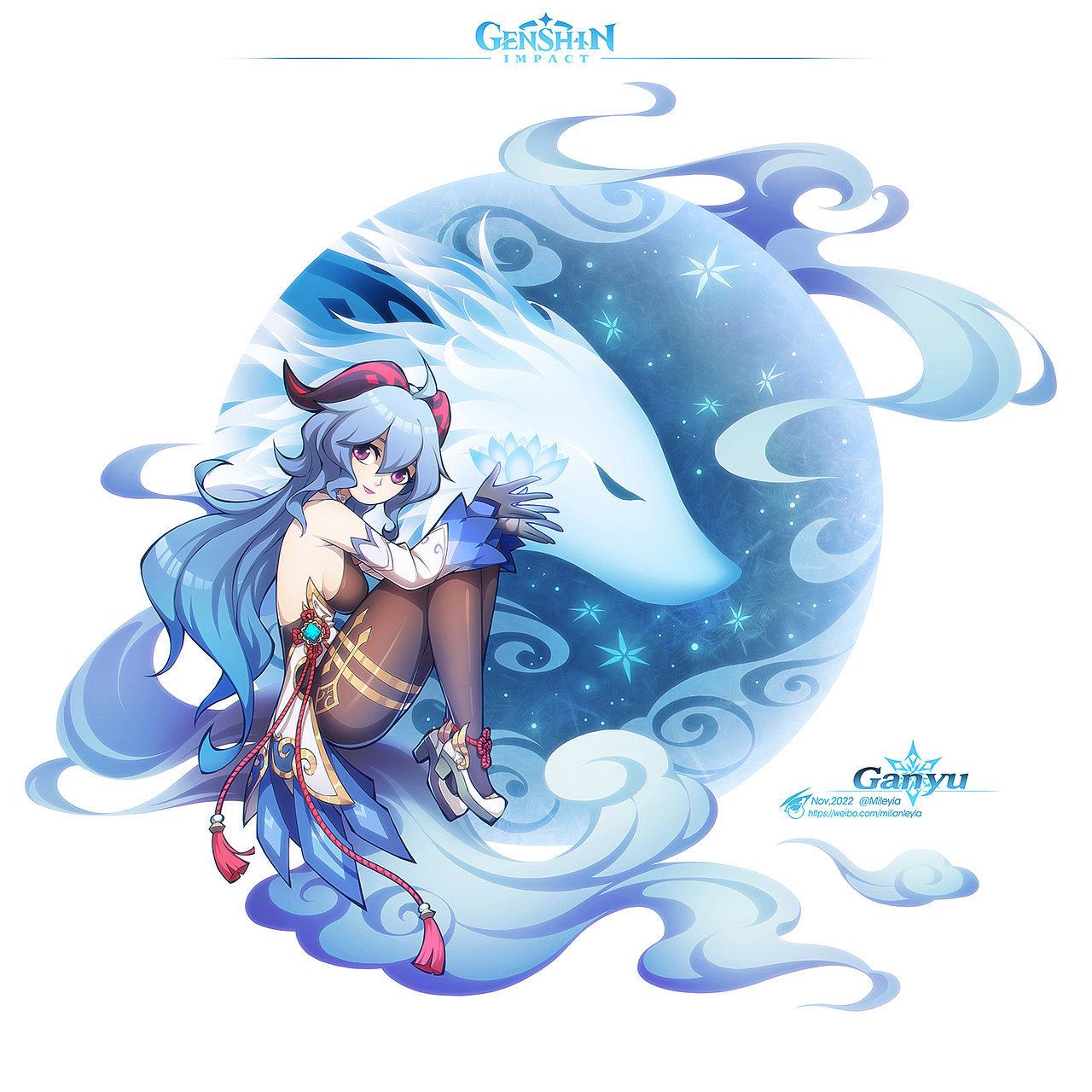 一年份的原神同人图