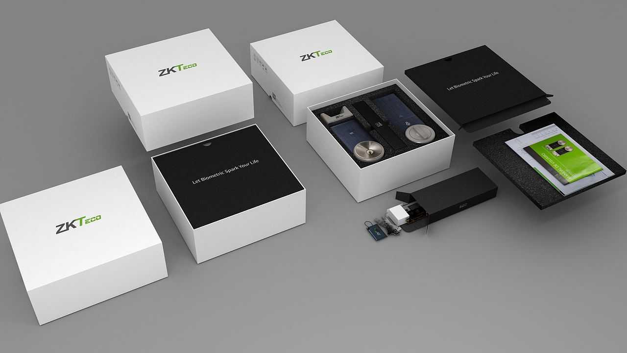 智能门锁包装—品牌产品外包装设计