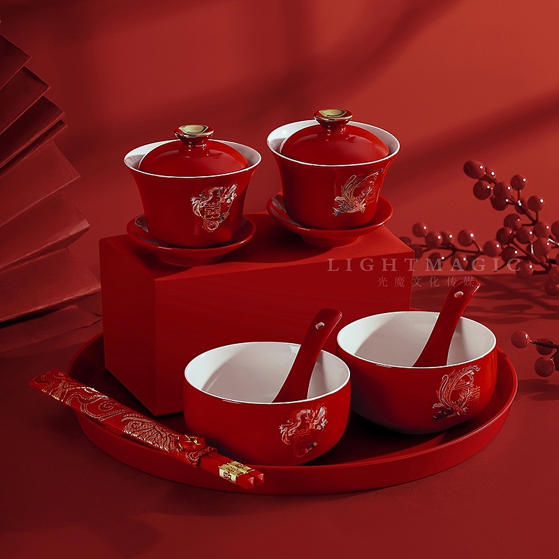 敬茶杯套装