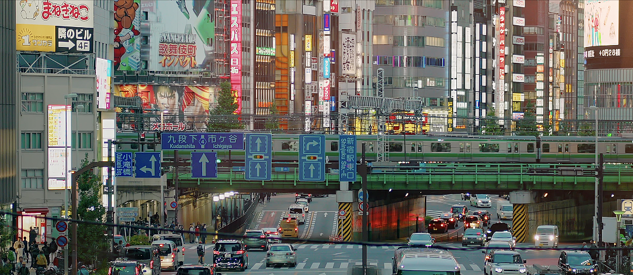 天气之子新宿7丁目天桥场景静帧