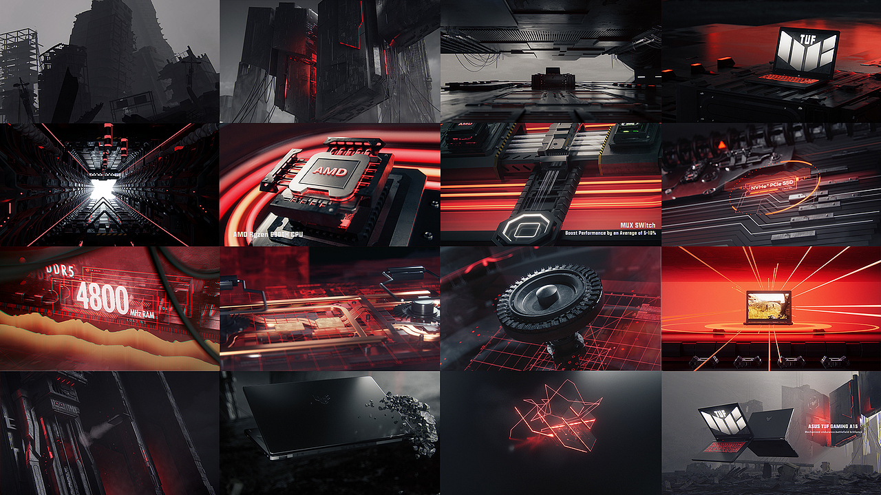 C4D三维动画 | 电竞笔记本