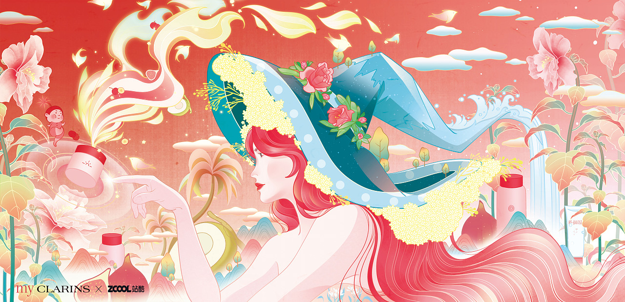 站酷×娇韵诗my CLARINS 好食肌长绽放|自然魔法师