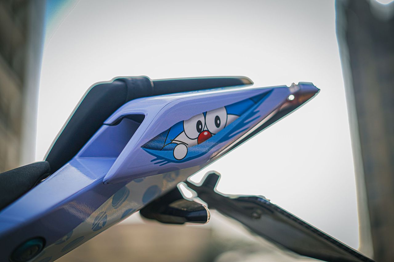 凯越机车450RR哆啦A梦定制涂装案例分享