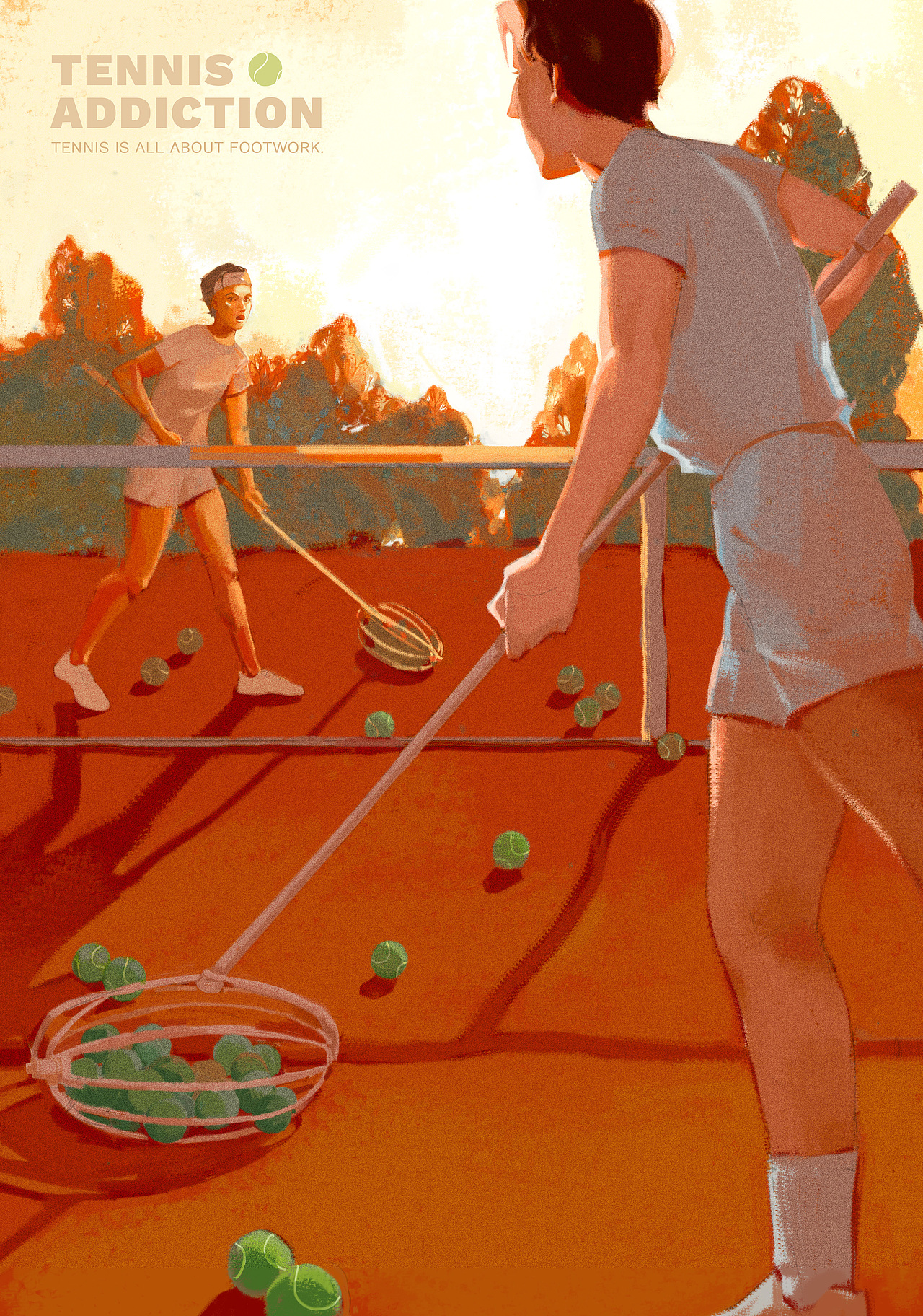 Tennis Addiction 网瘾少女（图ZMzI3MTUwNjky） - 创作习作 - 站酷设计师擅长吃饭原创素材 - 站酷ZCOOL