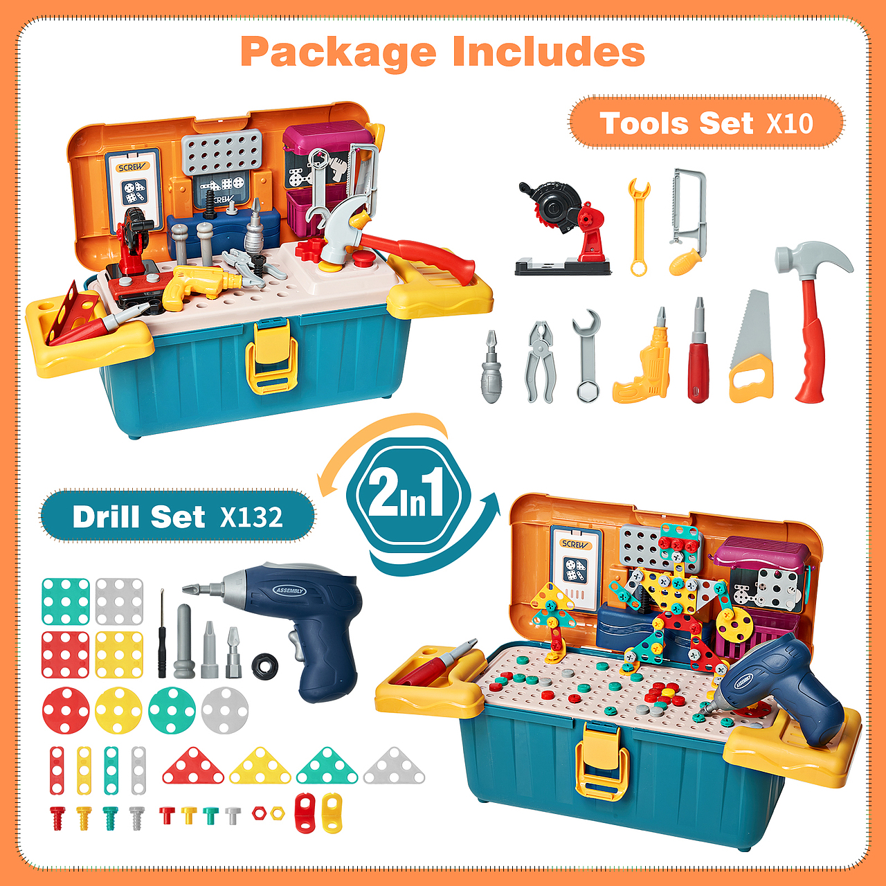 儿童玩具箱工具箱产品拍摄亚马逊主图A+设计（图ZMzQ1Mjg3MzQ0） - 电商 - 站酷设计师广州万物文化原创素材 - 站酷ZCOOL