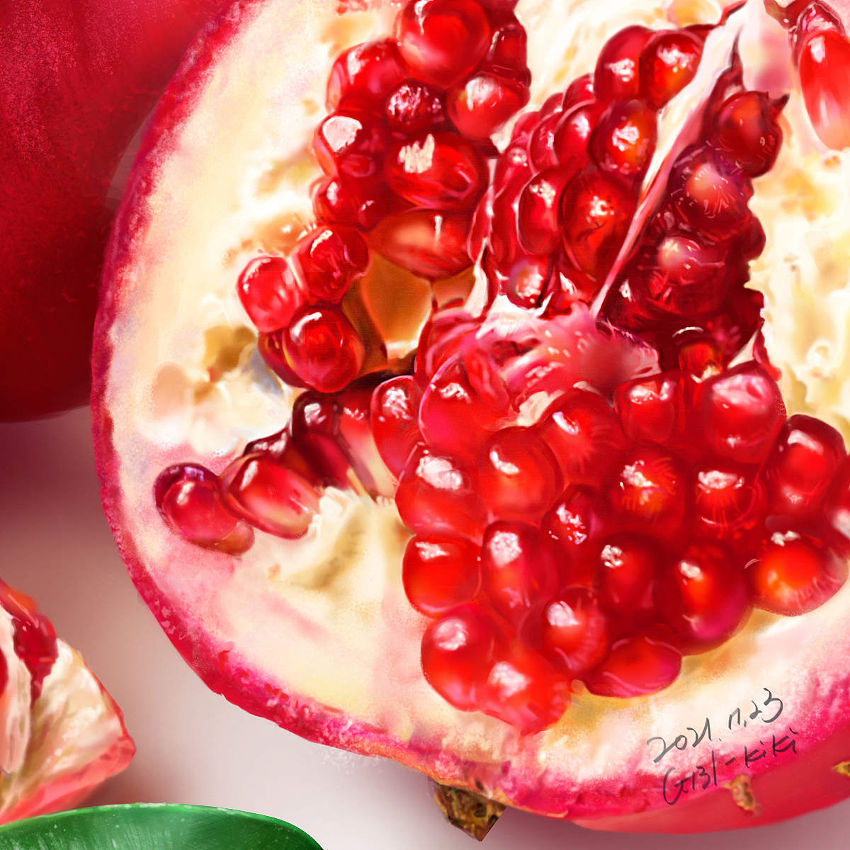 2021年 手绘临摹-水果（图ZMzE2ODUzOTQw） - 创作习作 - 站酷设计师kikiicat原创素材 - 站酷ZCOOL