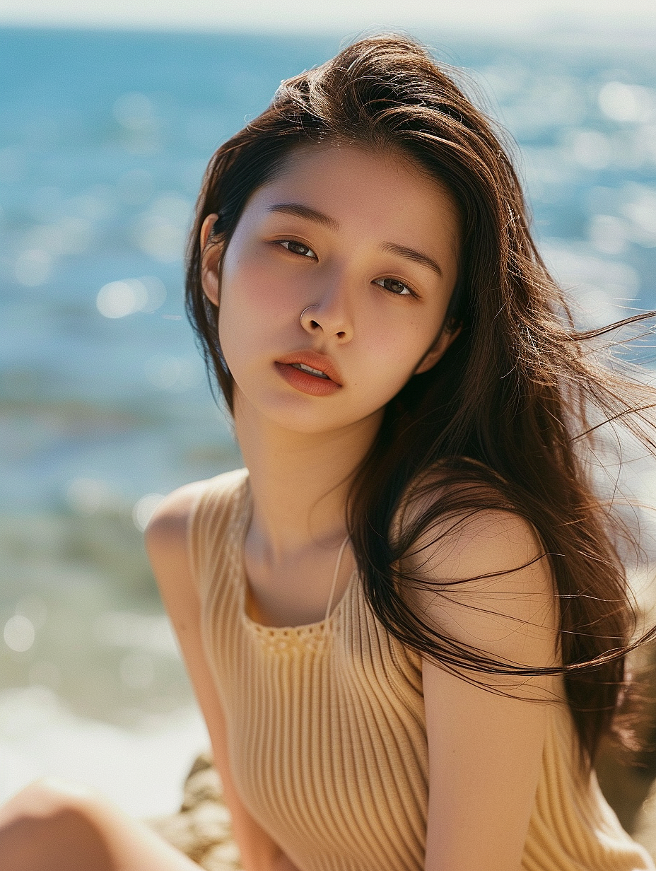 midjourney|海边写真