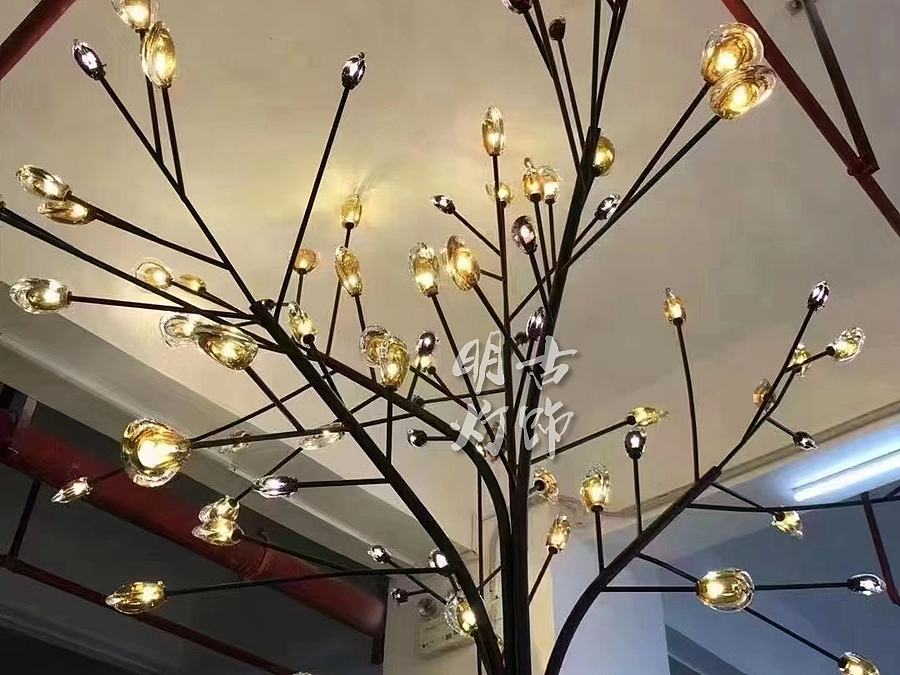 树枝萤火虫灯具定制设计（图ZMzI0MTE3ODUy） - 商业空间设计 - 站酷设计师明古灯饰定制图库原创素材 - 站酷ZCOOL
