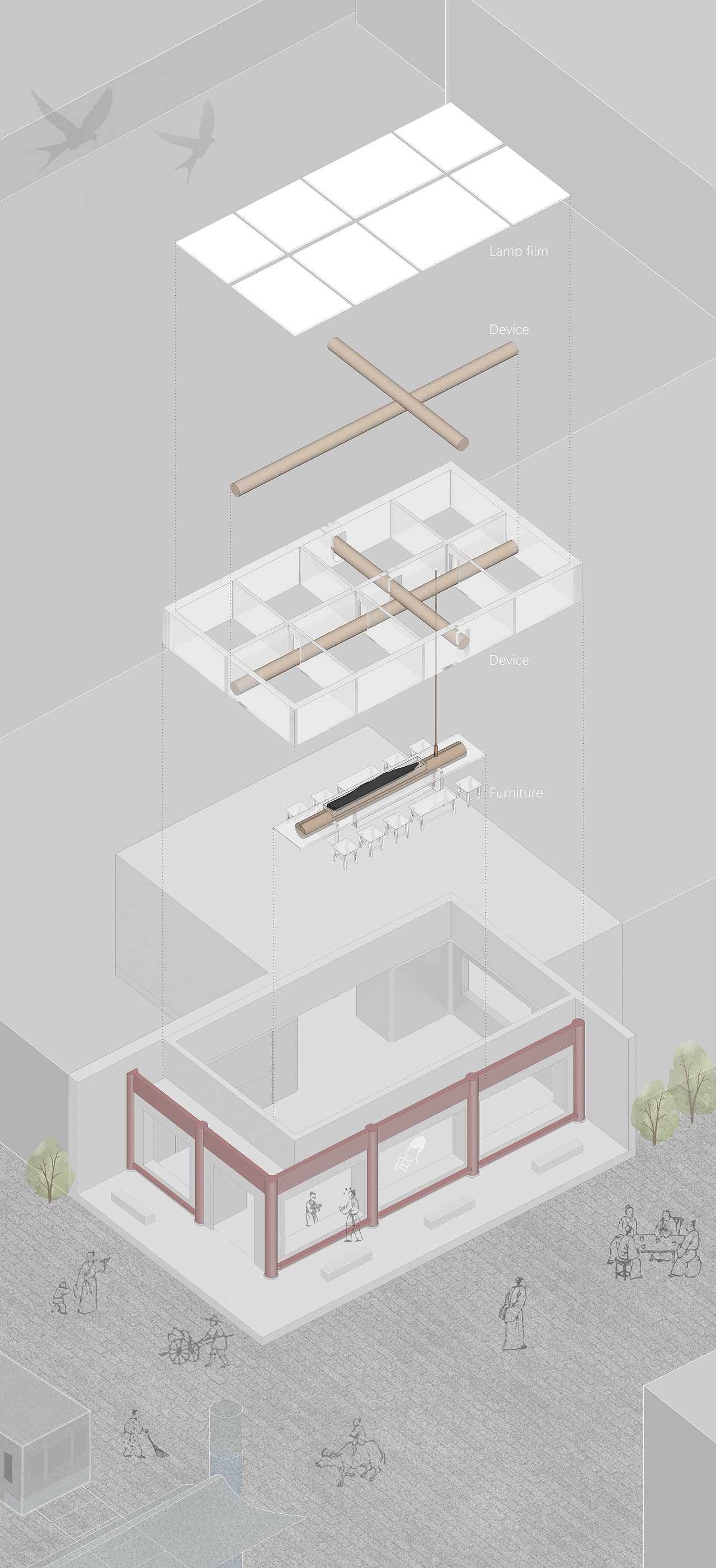 惊起梁尘·喜茶北京前门大街店（图ZMzAxNjMwMzAw） - 商业空间设计 - 站酷设计师UND设计事务所原创素材 - 站酷ZCOOL