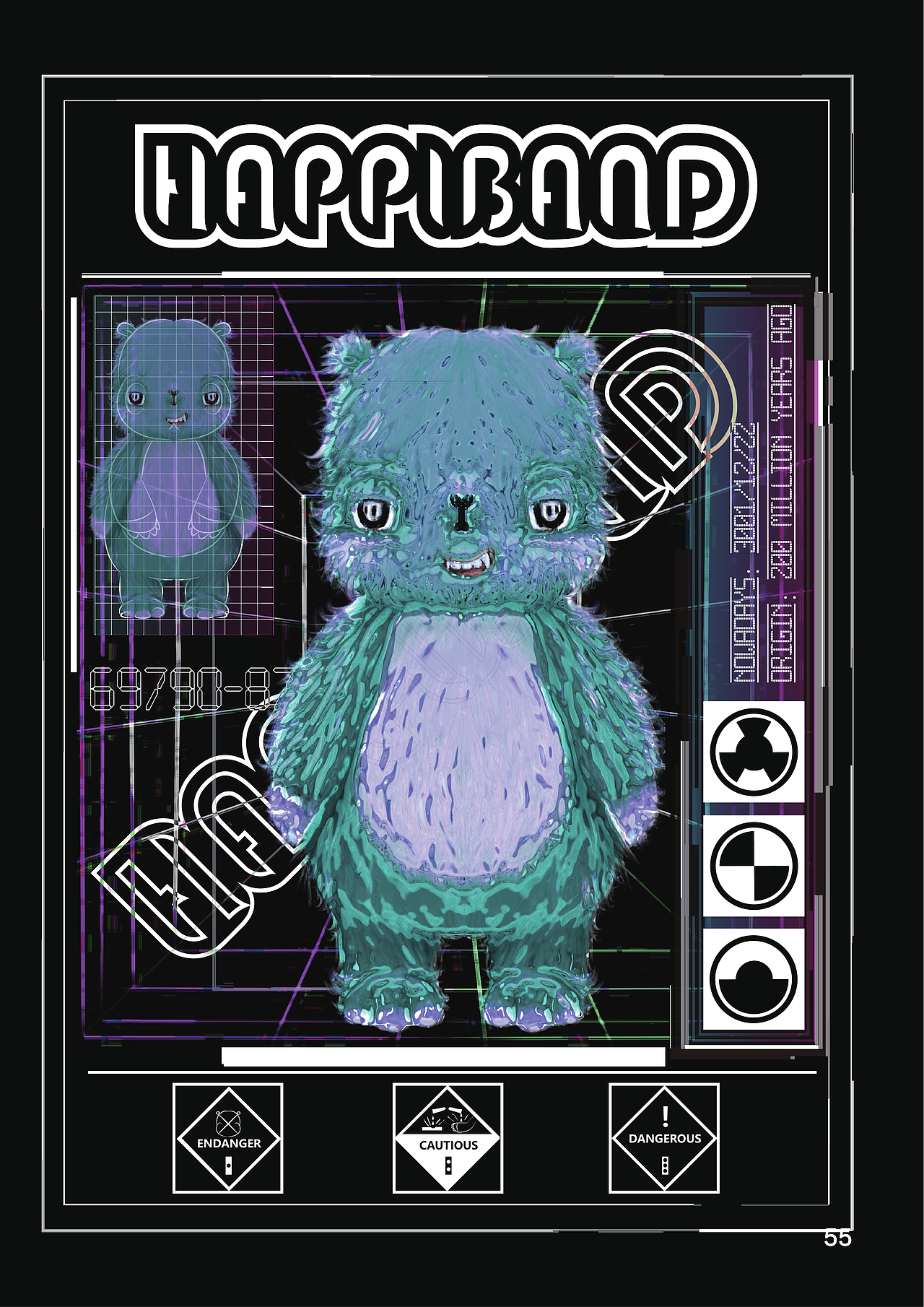 哈皮党人物主题品牌视觉识别及应用设计视觉VI手册