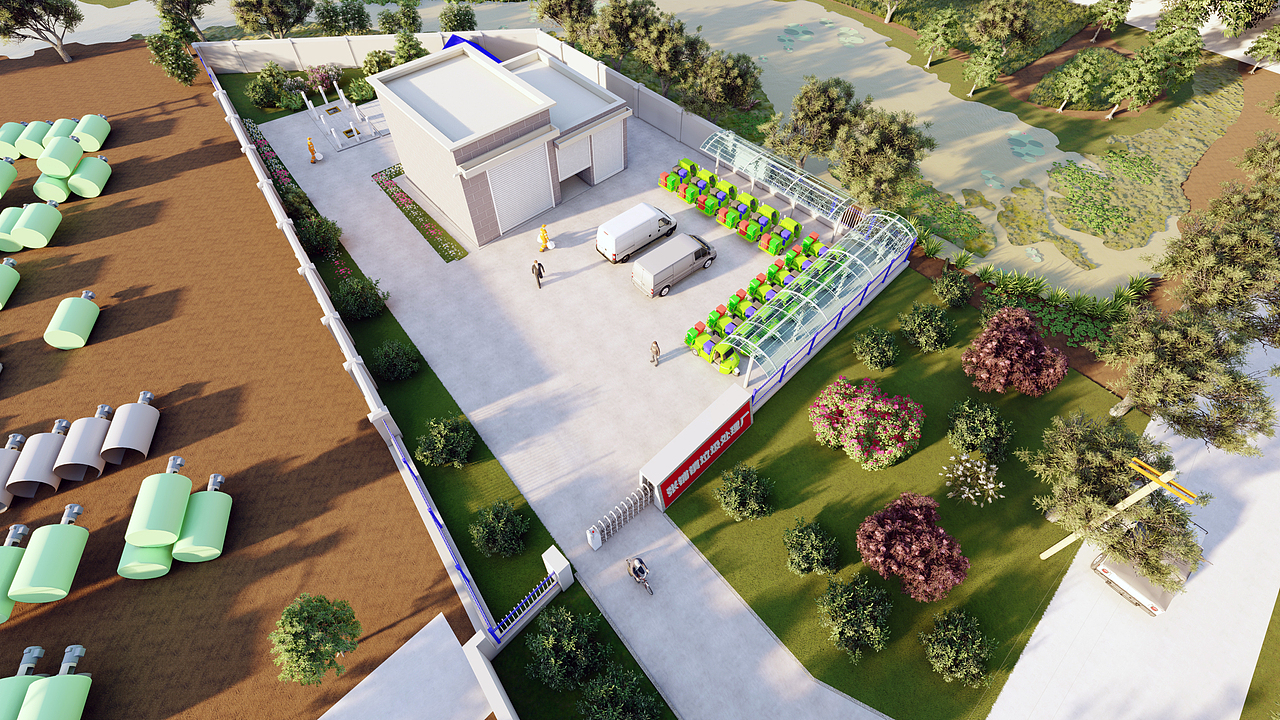 垃圾站设计效果图