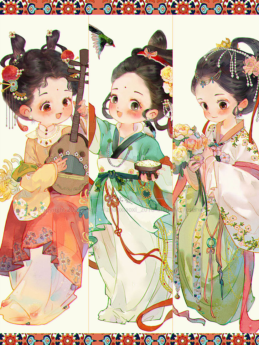 古风小女孩 | 又画了10位啦