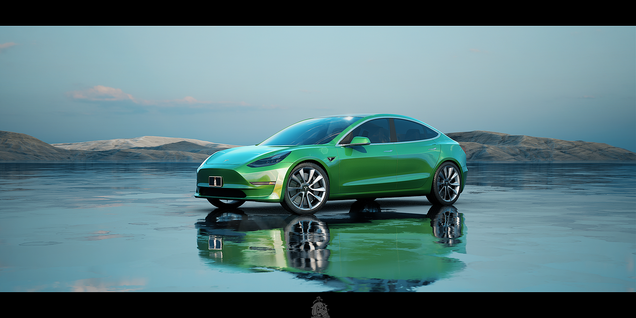 特斯拉Model3_2018UE渲染（图ZMzIzOTAwODcy） - 机械/交通 - 站酷设计师FireprZano原创素材 - 站酷ZCOOL