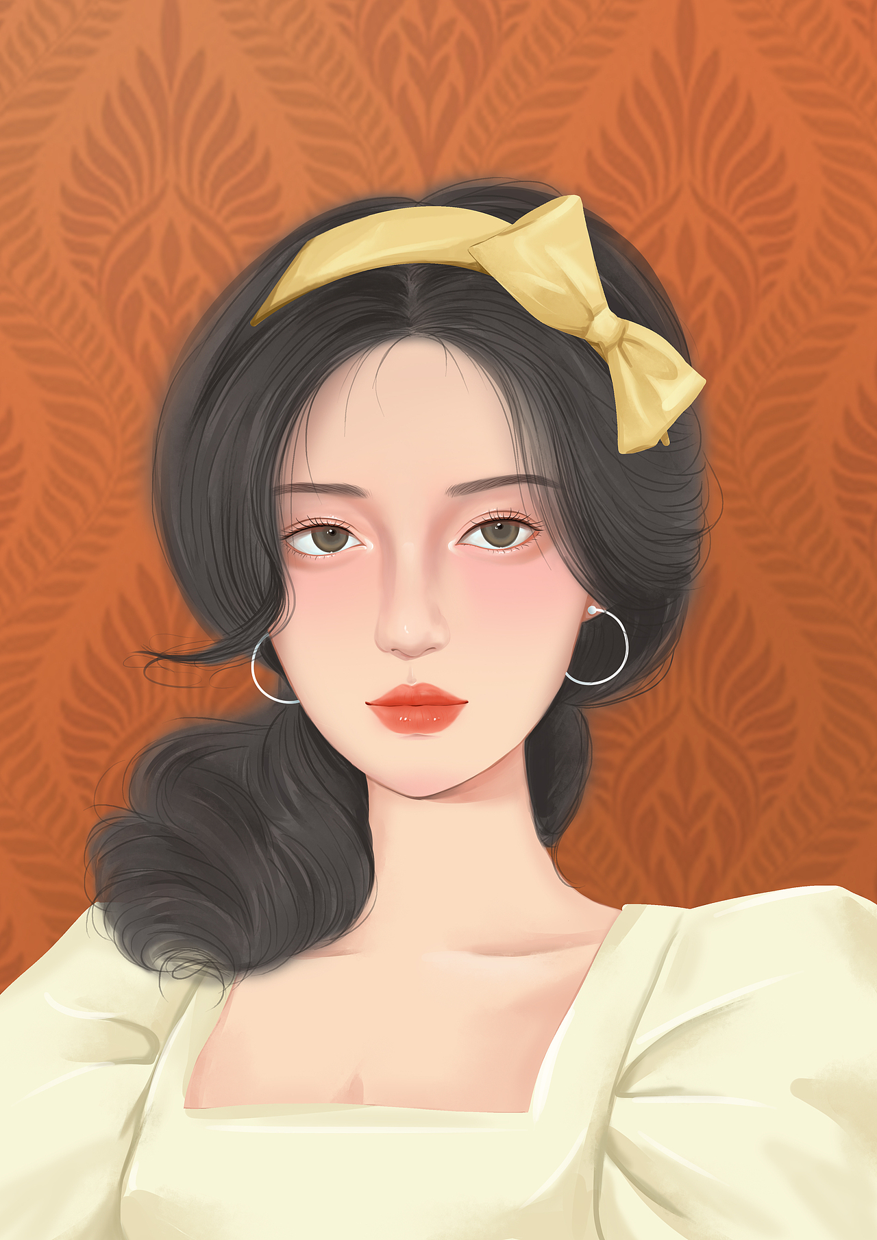 复古风头像练习——秋的回忆（图ZMzU5MDMxMDY0） - 创作习作 - 站酷设计师野草莉原创素材 - 站酷ZCOOL