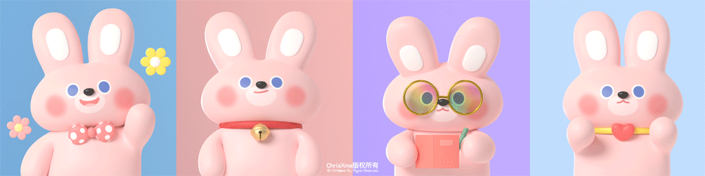 乔吉兔JOJiBUNNY | 动态表情包x头像x插画