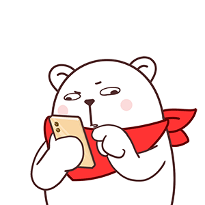 猫与熊 爱吃的大白 吃货动态表情包 | 原创IP可授权