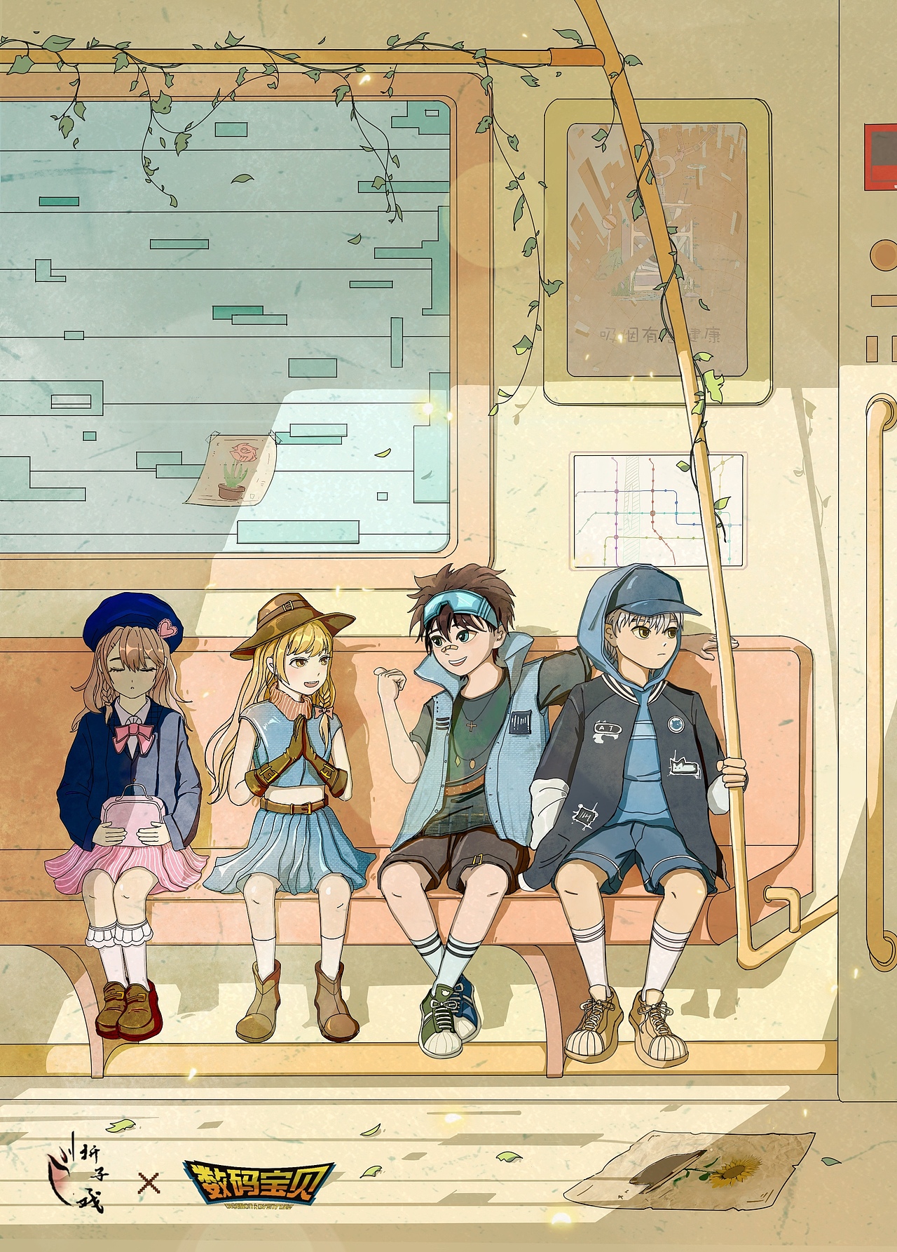 数码宝贝剧本杀《神圣计划》宣传海报