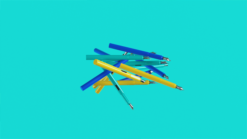钢笔产品展示动画