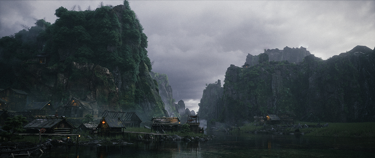 《过江行》（图ZMzE2NjU2OTY0） - 场景 - 站酷设计师山野诗人原创素材 - 站酷ZCOOL