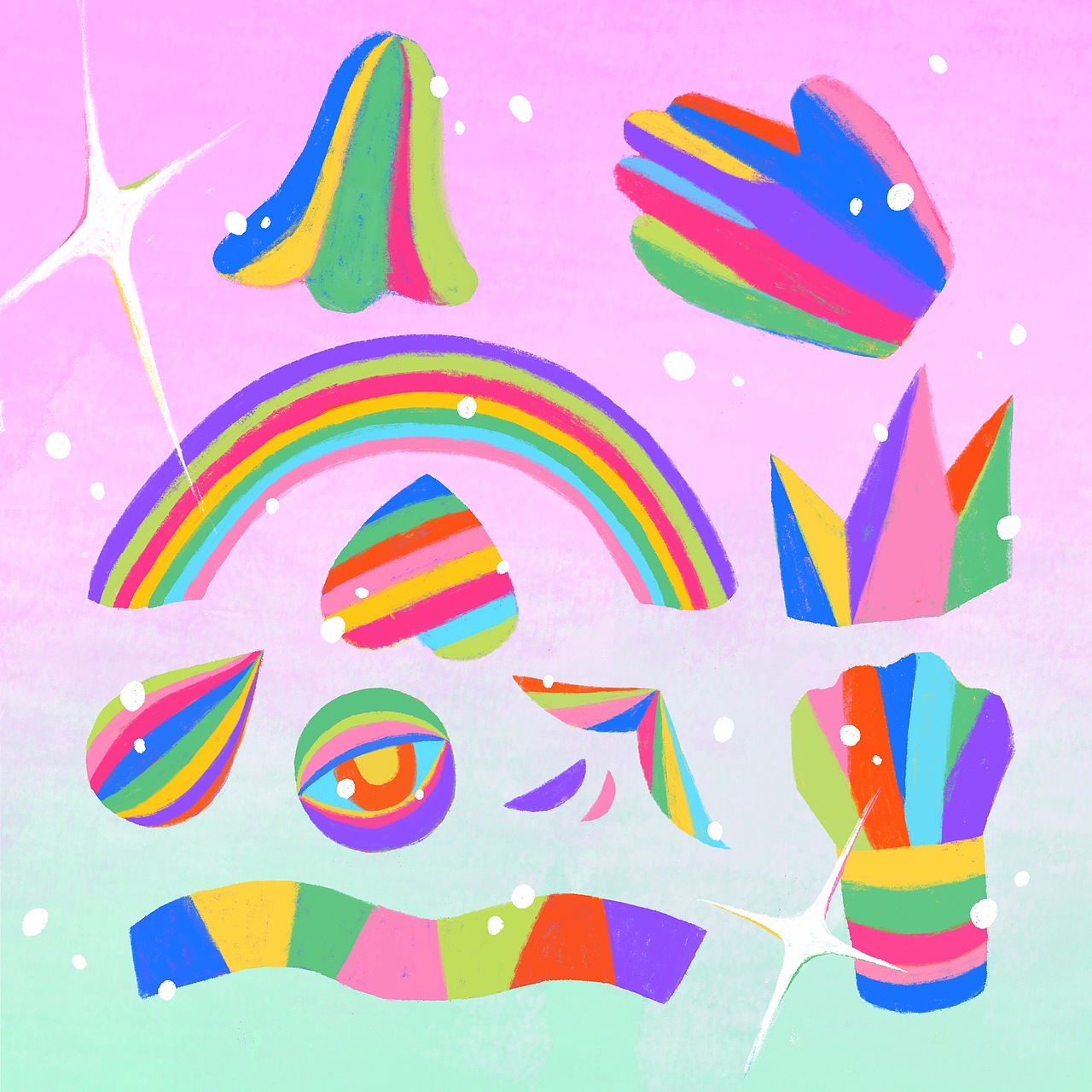 City Pop复古风插画合集（图ZMzMzOTYwMzMy） - 艺术插画 - 站酷设计师bananafish_art原创素材 - 站酷ZCOOL