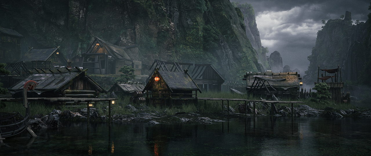 《过江行》（图ZMzE2NjY1NjQw） - 场景 - 站酷设计师山野诗人原创素材 - 站酷ZCOOL