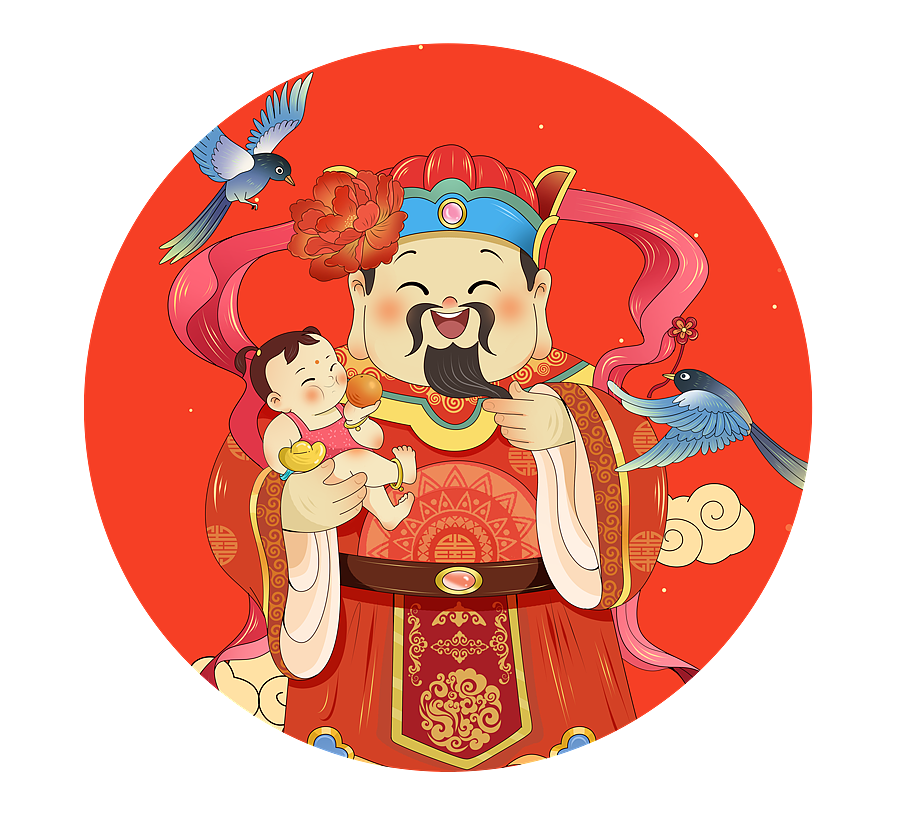 福禄寿喜财、五路财神 侵权必究（图ZMzU3MDYyODAw） - 商业插画 - 站酷设计师大超box原创素材 - 站酷ZCOOL