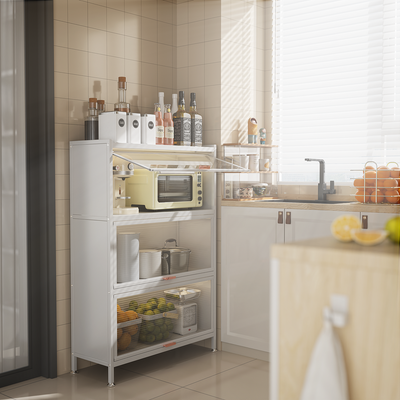 历史存档丨05.13 翻门玻璃柜场景建模