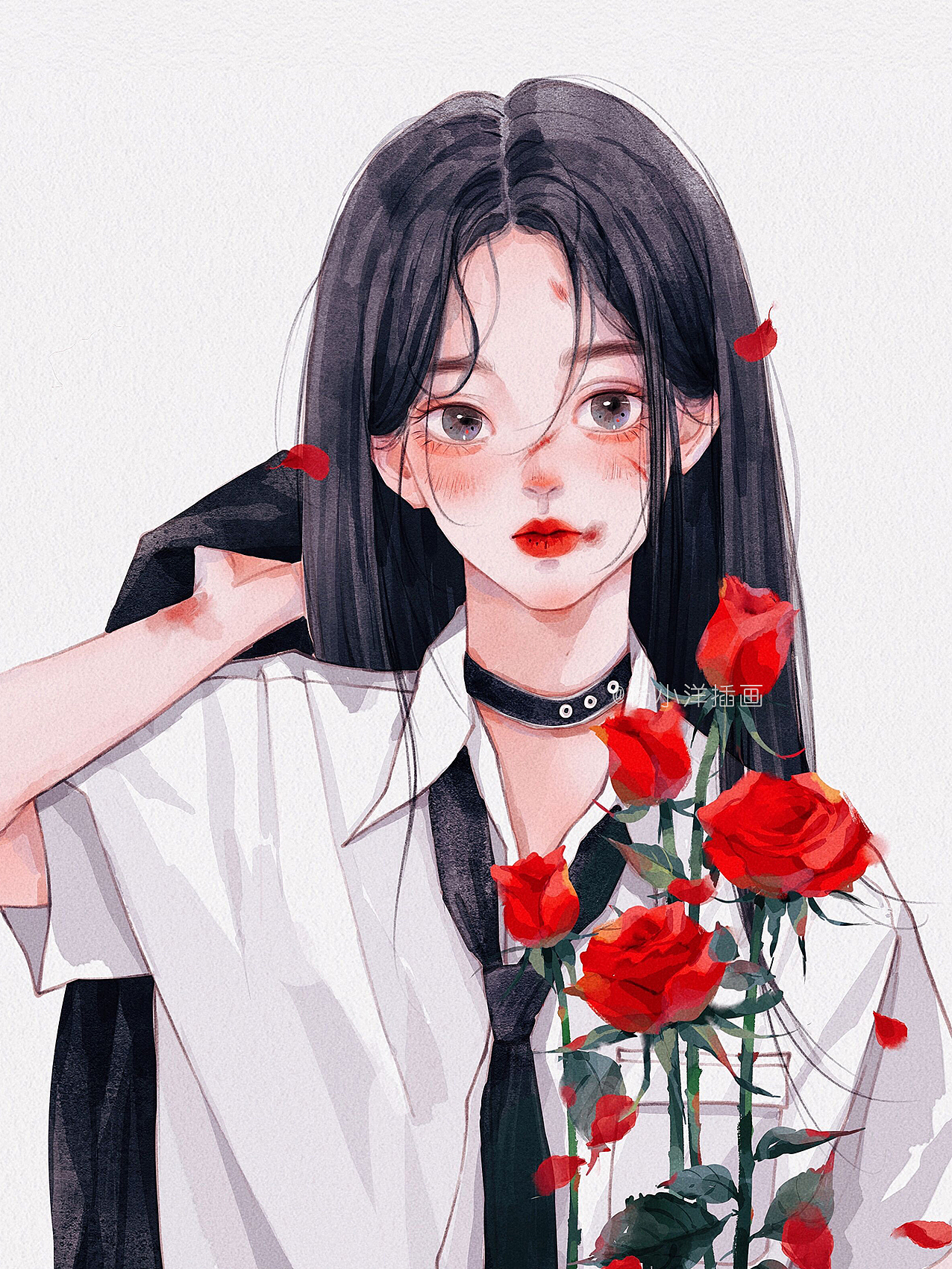 情头｜恋人人像（图ZMzA5NzI3NzI4） - 艺术插画 - 站酷设计师杨小洋插画原创素材 - 站酷ZCOOL