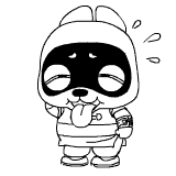 一套未完成的兔子漫画角色QQ表情