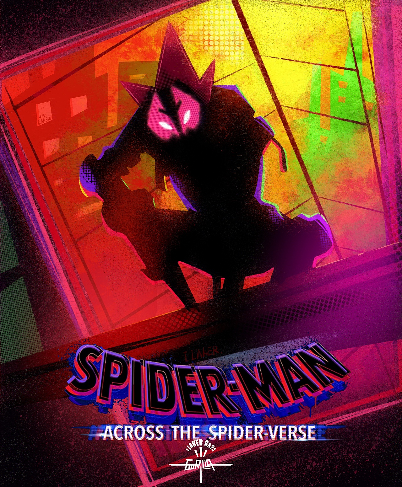 SpiderMan *9 :) 纵横宇宙🕷️（图ZMzQzODAwMzgw） - 新锐潮流插画 - 站酷设计师ILaker24原创素材 - 站酷ZCOOL